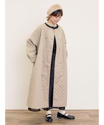 Samansa Mos2 | メルトン切替キルティングコート(その他アウター)
