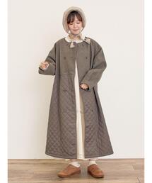 Samansa Mos2 | メルトン切替キルティングコート(その他アウター)