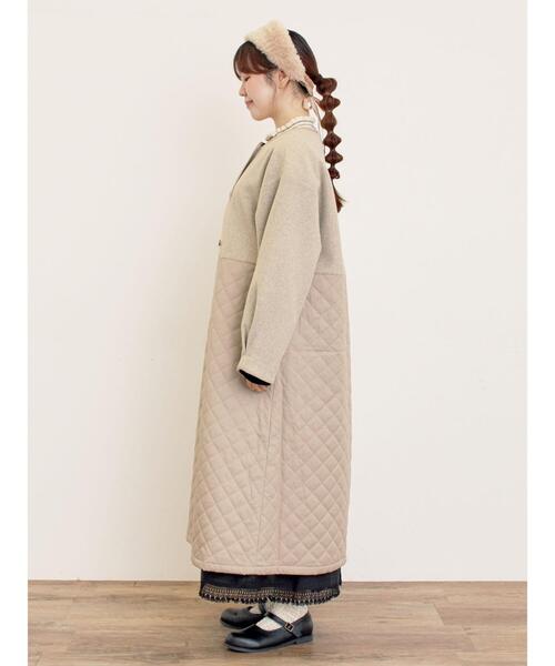 メルトン切替キルティングコート（その他アウター）｜Samansa Mos2