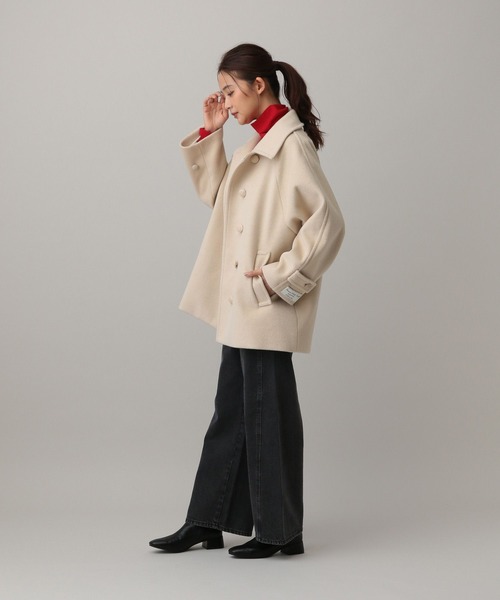 MATINEE LINE/ウーリーツイルスタンドコート/603290（ステンカラー