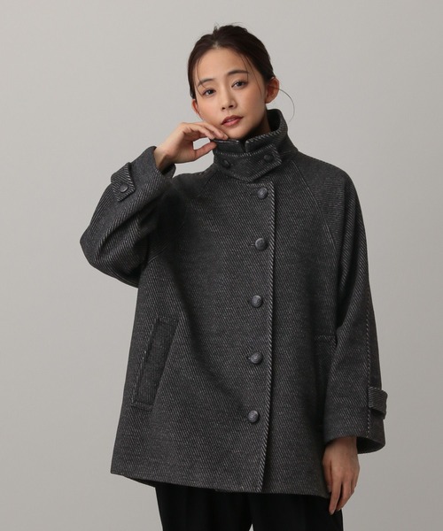 MATINEE LINE/ウーリーツイルスタンドコート/603290