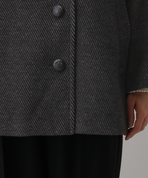 MATINEE LINE/ウーリーツイルスタンドコート/603290