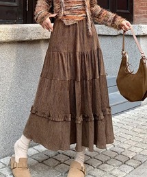 フリルロングスカート