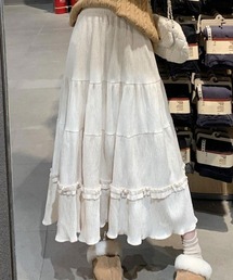 フリルロングスカート