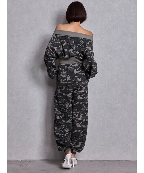 GYDA(ジェイダ)の「GG short スウェットトップス(スウェット・レディース・チャコールグレー/オフホワイト/その他1・FREE)」の9枚目の写真