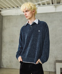 HARE | ロゴモールニットポロ(HARE)(ニット/セーター)