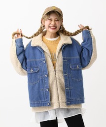 LEPSIM ボアコンビデニムジャケット 楽天市場】ボアコンビデニムジャケット LEPSIM レプシィム