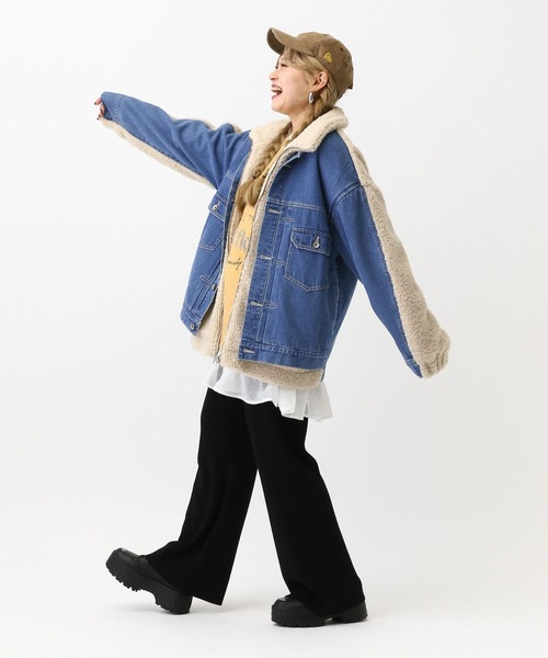 デニムボアドッキングジャケット 593752（デニムジャケット）｜LEPSIM