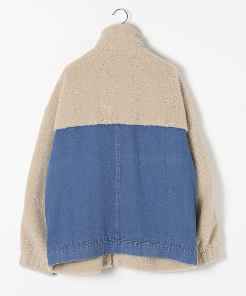 セール】デニムボアドッキングジャケット 593752（デニムジャケット