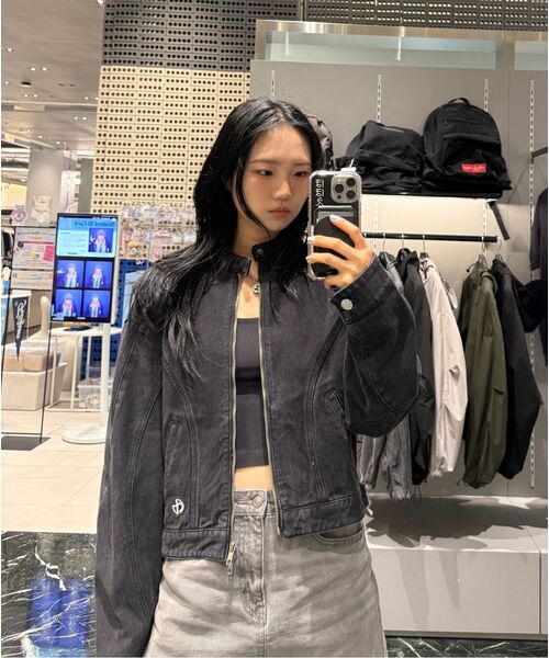 MUSINSA STANDARD WOMAN（ムシンサスタンダードウーマン）の「ウィメンズデニムミニスカート[グレー]（スカート・レディース・その他・SMALL/MEDIUM/LARGE/X-SMALL）」の8枚目の写真