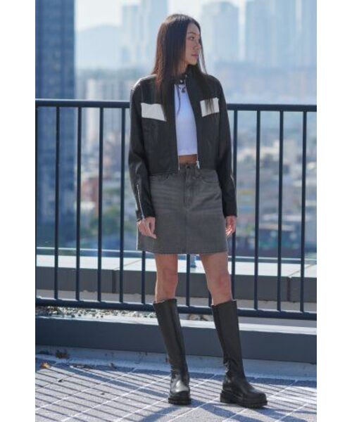 MUSINSA STANDARD WOMAN（ムシンサスタンダードウーマン）の「ウィメンズデニムミニスカート[グレー]（スカート・レディース・その他・SMALL/MEDIUM/LARGE/X-SMALL）」の13枚目の写真