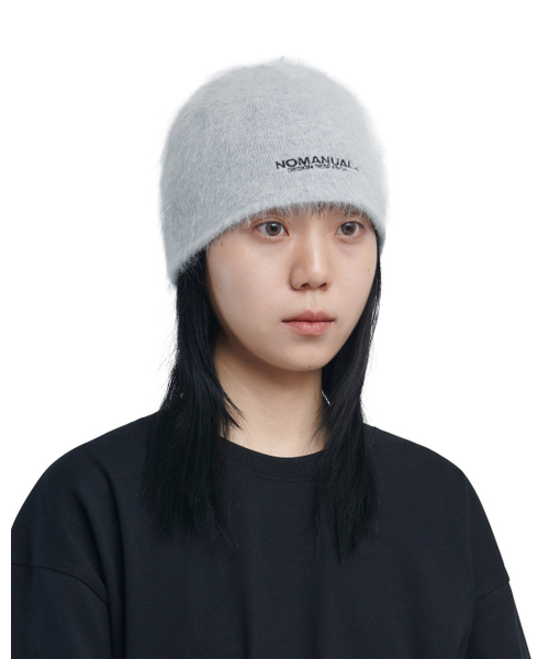 セール】NM HAIRY BEANIE - LIGHT GRAY（ニットキャップ/ビーニー