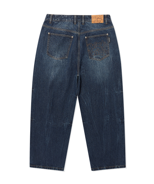 Wacky WiLLy(ワッキーウィリー)の「バルーンフィットデニムパンツブルー(デニムパンツ・レディース・その他・SMALL/MEDIUM/LARGE)」の3枚目の写真