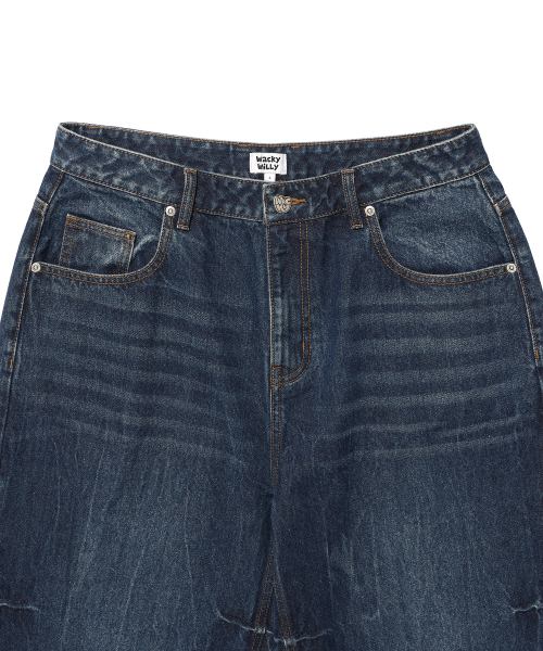 Wacky WiLLy(ワッキーウィリー)の「バルーンフィットデニムパンツブルー(デニムパンツ・レディース・その他・SMALL/MEDIUM/LARGE)」の4枚目の写真