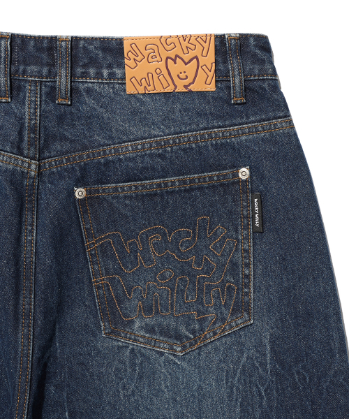 Wacky WiLLy(ワッキーウィリー)の「バルーンフィットデニムパンツブルー(デニムパンツ・レディース・その他・SMALL/MEDIUM/LARGE)」の5枚目の写真