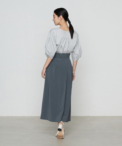Gabardine K.T(ギャバジンケーティー)の「プレーティング天竺 ドッキングプルオーバー(Tシャツ/カットソー・レディース・ホワイト/ブラック・9号)」の19枚目の写真