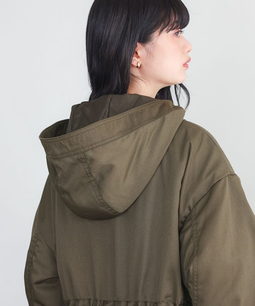 somari imagination（ソマリ イマジネーション）の「『レースモチーフモッズコート』（モッズコート・レディース・カーキ/ブラック・FREE）」の12枚目の写真