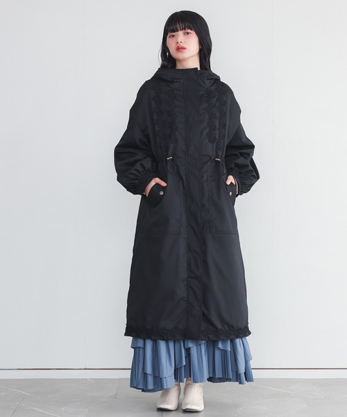 somari imagination（ソマリ イマジネーション）の「『レースモチーフモッズコート』（モッズコート・レディース・カーキ/ブラック・FREE）」の17枚目の写真