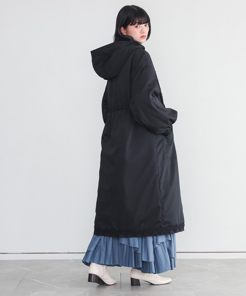 somari imagination（ソマリ イマジネーション）の「『レースモチーフモッズコート』（モッズコート・レディース・カーキ/ブラック・FREE）」の18枚目の写真