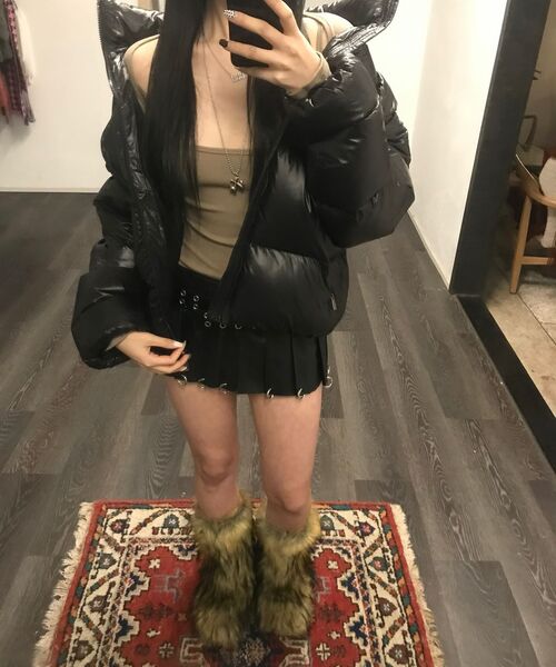 PRENDA(プレンダ)の「GLOSSY PUFFER JACKET BLACK(ダウンジャケット/コート・レディース・その他・FREE)」の6枚目の写真