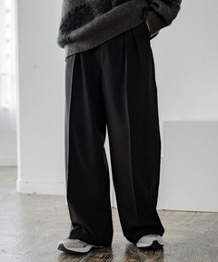 saby/サバイ】RIB TUCK BAGGY PANTS（スウェットパンツ）｜saby