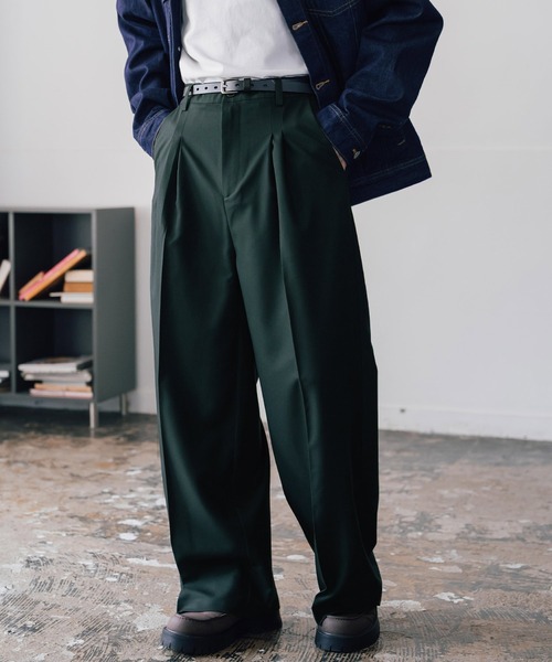 Rocky Monroe(ロッキーモンロー)の「新色追加 セミワイド2タックイージーストレートスラックス(スラックス・メンズ・ストライプ/ブラック/ブラウン/チャコールグレー/アイボリー/チャコール/グレー/ワイン/グレイッシュベージュ/チェック/ダークグリーン・XL/L/M)」の8枚目の写真
