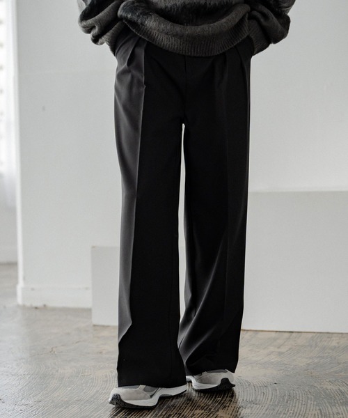 Rocky Monroe(ロッキーモンロー)の「新色追加 セミワイド2タックイージーストレートスラックス(スラックス・メンズ・ストライプ/ブラック/ブラウン/チャコールグレー/アイボリー/チャコール/グレー/ワイン/グレイッシュベージュ・XL/L/M)」の14枚目の写真