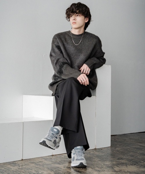 Rocky Monroe(ロッキーモンロー)の「新色追加 セミワイド2タックイージーストレートスラックス(スラックス・メンズ・ストライプ/ブラック/ブラウン/チャコールグレー/アイボリー/チャコール/グレー/ワイン/グレイッシュベージュ・XL/L/M)」の19枚目の写真