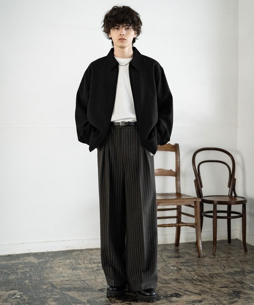 セミワイド2タックストレートスラックス（スラックス）｜Rocky Monroe