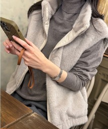 予約商品】「ファーベスト」に該当するグレー/灰色系のレディース