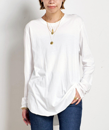 AP STUDIO（エーピーストゥディオ）の「追加New round tail T-sh（Tシャツ/カットソー・レディース）」