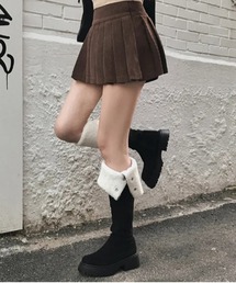 gossip！ロサンゼルス（ゴシップロサンゼルス）の「Y2K スクエアフィットロングブーツ 2way 【裏起毛】（ブーツ）」