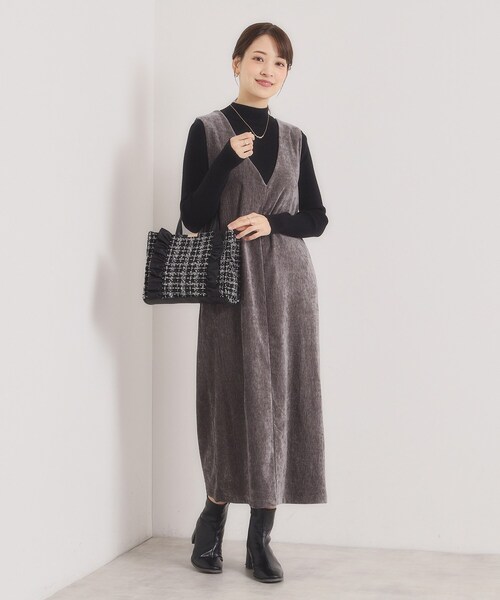 ITS'DEMO（イッツデモ）の「◆フリルツイードミニトート（ハンドバッグ・レディース・ボルドー/アイボリー/ブラック・00）」の8枚目の写真