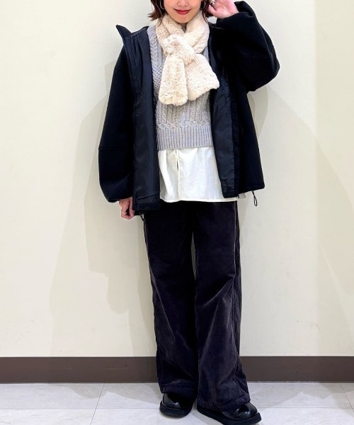 SOMETHING(サムシング)の「SOMETHING(サムシング)【レディース】「BODYFIRE」ベイカーワイドパンツ(その他パンツ・レディース・ダークグレー・XS/S/M/L)」の12枚目の写真