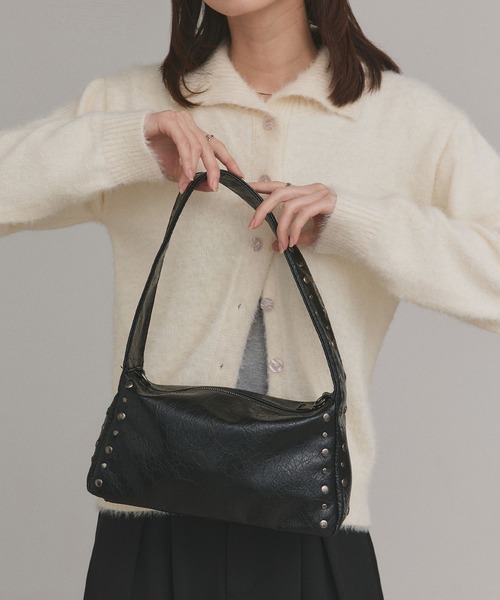 ad thie(アドティエ)の「2wayスタッズ スクエア ショルダーバッグ(ショルダーバッグ・レディース・オフホワイト/ブラック/グレー/ブラウン・FREE)」の19枚目の写真