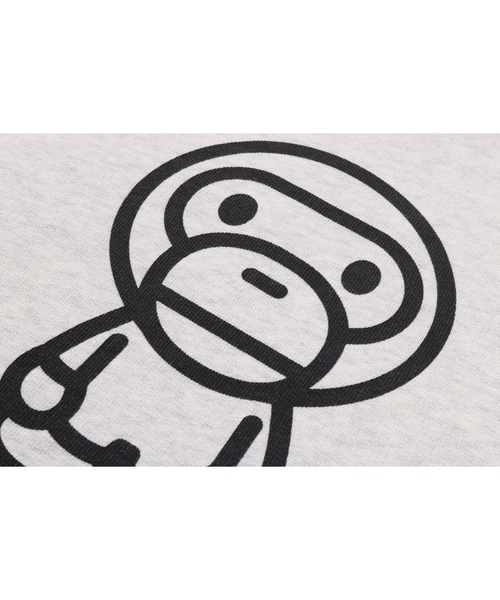 A BATHING APE（アベイシングエイプ）の「HEAVY WASH BABY MILO RELAXED FIT CREWNECK SWEATSHIRT（スウェット・メンズ・グレー/サックスブルー・SMALL/LARGE/X-LARGE/MEDIUM/XX-LARGE）」の5枚目の写真