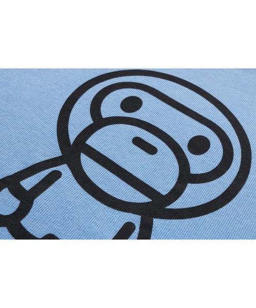 A BATHING APE（アベイシングエイプ）の「HEAVY WASH BABY MILO RELAXED FIT CREWNECK SWEATSHIRT（スウェット・メンズ・グレー/サックスブルー・SMALL/LARGE/X-LARGE/MEDIUM/XX-LARGE）」の6枚目の写真