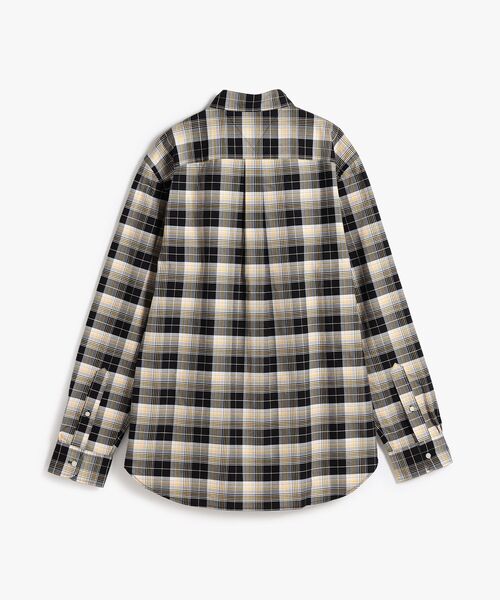 TOMMY HILFIGER（トミーヒルフィガー）の「コットンオックスフォードヘリテージプレイドルーズフィットシャツ（シャツ/ブラウス・メンズ・ブラック系その他2/ブルー・X-LARGE/SMALL/MEDIUM/LARGE）」の4枚目の写真