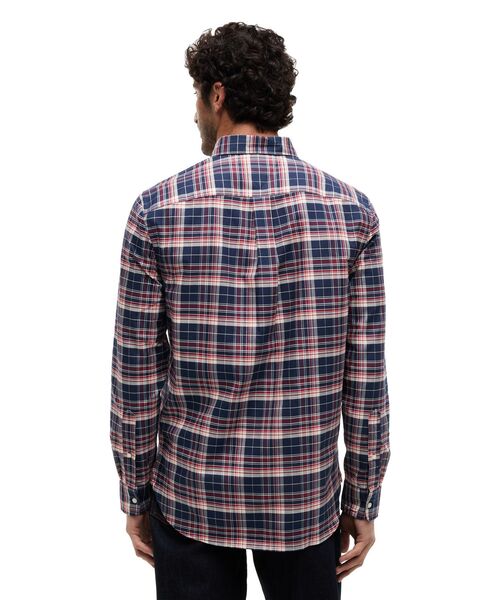 TOMMY HILFIGER（トミーヒルフィガー）の「コットンオックスフォードヘリテージプレイドルーズフィットシャツ（シャツ/ブラウス・メンズ・ブラック系その他2/ブルー・X-LARGE/MEDIUM/SMALL/LARGE）」の5枚目の写真