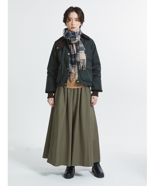 Barbour(バブアー)の「ラムズ ウール / カシミヤ ニューチェック マフラー(4色展開)(マフラー・メンズ・ブラック/グリーン/ベージュ/イエロー・ONE SIZE)」の12枚目の写真