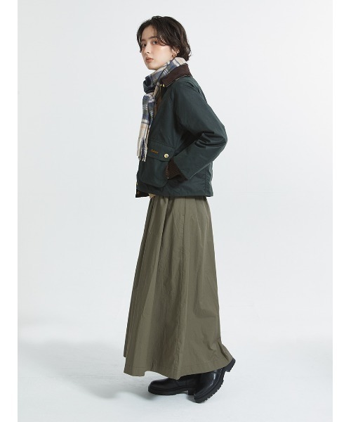 Barbour(バブアー)の「ラムズ ウール / カシミヤ ニューチェック マフラー(4色展開)(マフラー・メンズ・ブラック/グリーン/ベージュ/イエロー・ONE SIZE)」の13枚目の写真