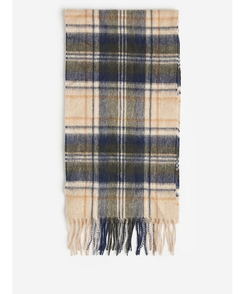 Barbour(バブアー)の「ラムズ ウール / カシミヤ ニューチェック マフラー(4色展開)(マフラー・メンズ・ブラック/グリーン/ベージュ/イエロー・ONE SIZE)」の20枚目の写真