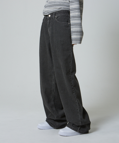 UNKNOWN PLANET(アンノウンプラネット)の「デイリー ワイド コーデュロイパンツ グレー(その他パンツ・レディース・その他・SMALL/MEDIUM/LARGE)」の2枚目の写真