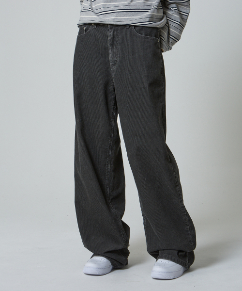 UNKNOWN PLANET(アンノウンプラネット)の「デイリー ワイド コーデュロイパンツ グレー(その他パンツ・レディース・その他・SMALL/MEDIUM/LARGE)」の3枚目の写真