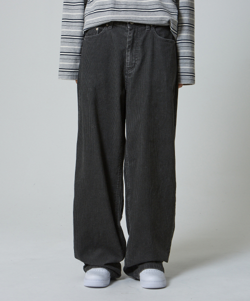UNKNOWN PLANET(アンノウンプラネット)の「デイリー ワイド コーデュロイパンツ グレー(その他パンツ・レディース・その他・SMALL/MEDIUM/LARGE)」の4枚目の写真