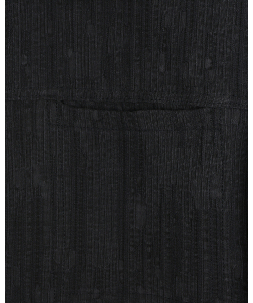 BESLOW(ビースロー)の「WASHED LINEN JACQUARD WORK JACKET BLACK(その他アウター・メンズ・その他・SMALL/MEDIUM/LARGE/X-LARGE)」の3枚目の写真