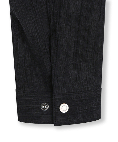 BESLOW(ビースロー)の「WASHED LINEN JACQUARD WORK JACKET BLACK(その他アウター・メンズ・その他・SMALL/MEDIUM/LARGE/X-LARGE)」の7枚目の写真