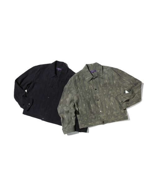 BESLOW(ビースロー)の「WASHED LINEN JACQUARD WORK JACKET BLACK(その他アウター・メンズ・その他・SMALL/MEDIUM/LARGE/X-LARGE)」の9枚目の写真