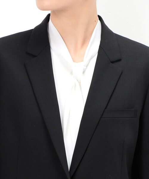 COMME CA(コムサ)の「〔 TALLサイズ 〕 【セットアップ対応】2WAYストレッチトロ ジャケット(その他アウター・レディース・ブラック・13号/15号)」の7枚目の写真