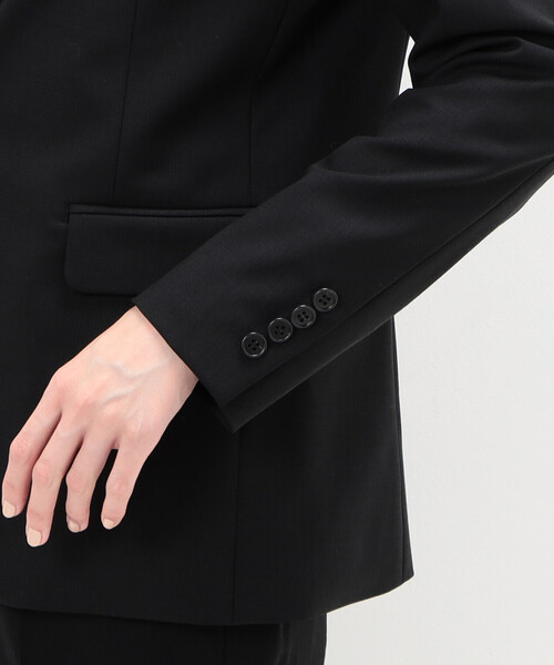 COMME CA(コムサ)の「〔 TALLサイズ 〕 【セットアップ対応】2WAYストレッチトロ ジャケット(その他アウター・レディース・ブラック・13号/15号)」の8枚目の写真